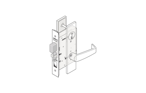 ML1050 Mechanical Office Mortise Lock Chassis Only (Schlage L9000 Replica)