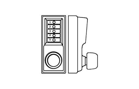 Simplex 5031SWL-04-41 Pushbutton Lever Lock with Schlage Core override in Satin  Brass - KAL DOOR HARDWARE